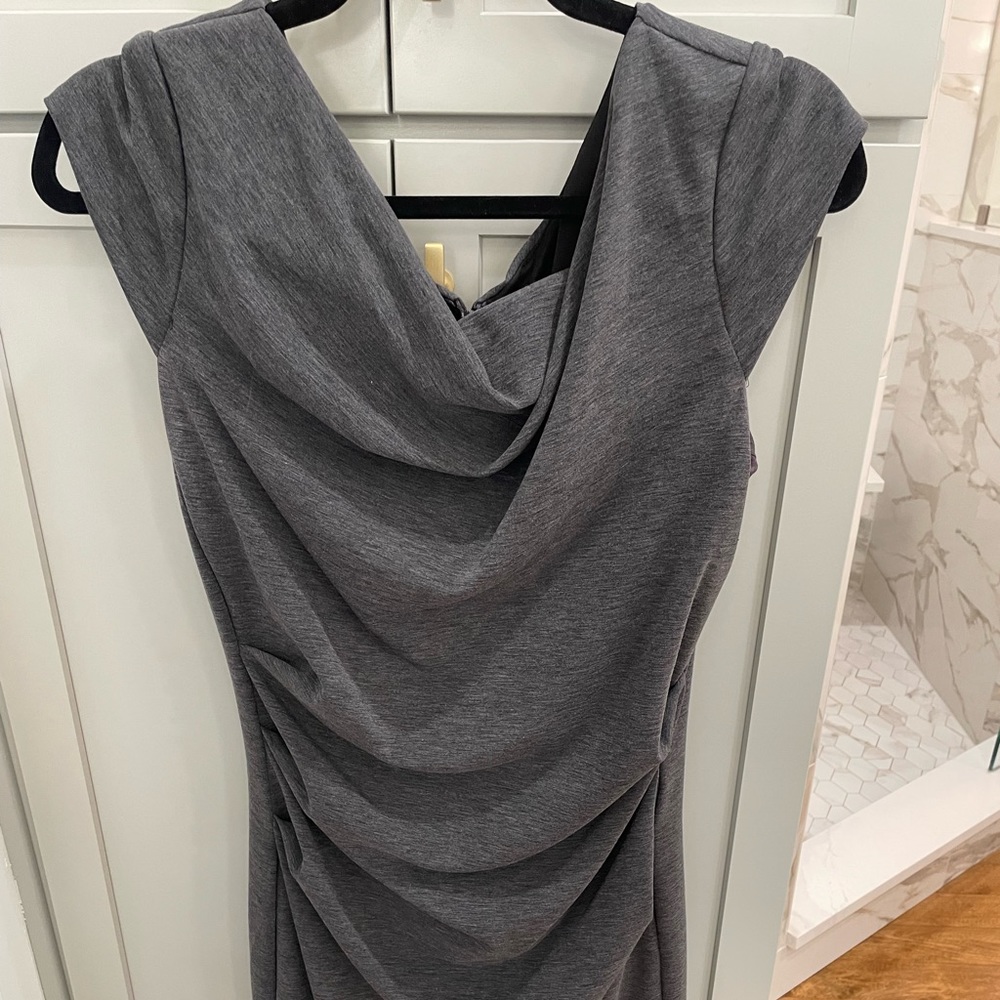 White House black market dress with flattering gathers t the waist